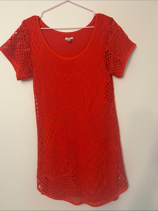 Ecote Dresses & Skirts - Urban Outfitters Ecote Crochet Eyelet Short Sleeve Dress